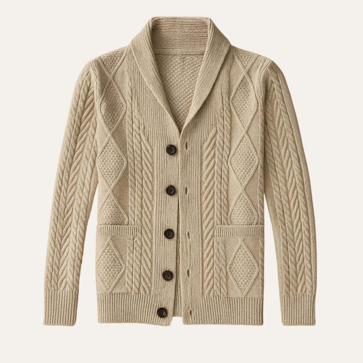100% Cashmere Cardigan for Men