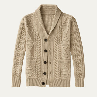 100% Cashmere Cardigan for Men