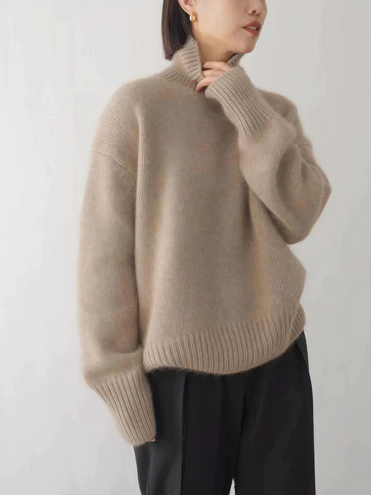 Women's Cashmere Style Turtleneck Sweater
