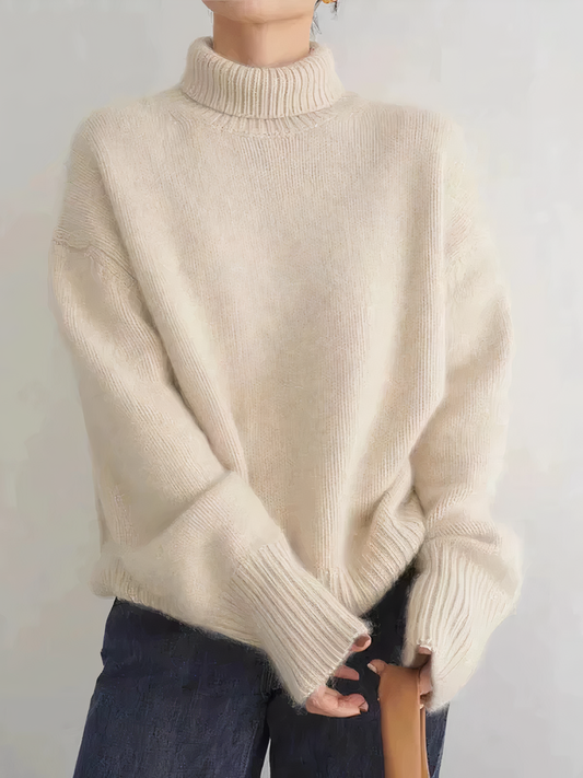 Women's Cashmere Style Turtleneck Sweater