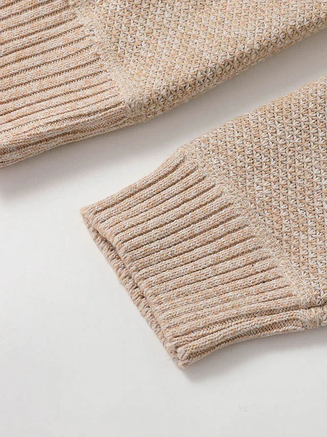 Stylish Men’s Zipper Knit Sweater | Italian-Inspired Design