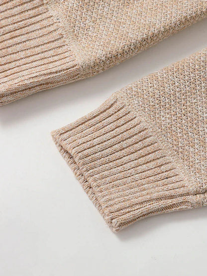 Stylish Men’s Zipper Knit Sweater | Italian-Inspired Design